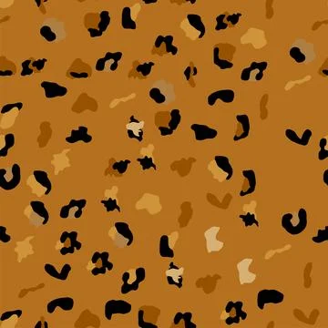 Seamless leopard print pattern. Fully seamless jaguar or cheetah skin patte.. Illustrazione stock