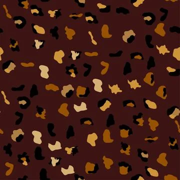 Seamless leopard print pattern. Fully seamless jaguar or cheetah skin patte.. Stock Illustration
