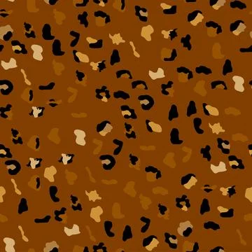 Seamless leopard print pattern. Fully seamless jaguar or cheetah skin patte.. Illustrazione stock