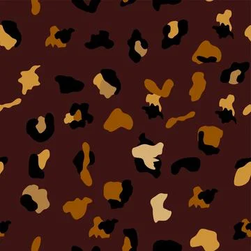 Seamless leopard print pattern. Fully seamless jaguar or cheetah skin patte.. Illustrazione stock