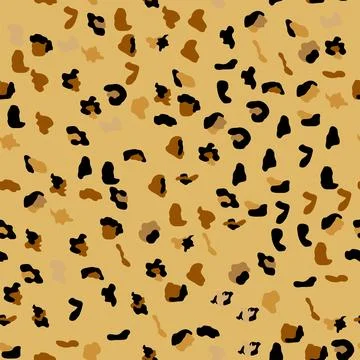 Seamless leopard print pattern. Fully seamless jaguar or cheetah skin patte.. Stock Illustration