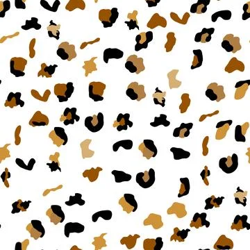 Seamless leopard print pattern. Fully seamless jaguar or cheetah skin patte.. Stock Illustration