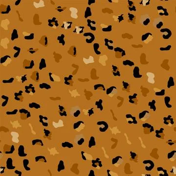 Seamless leopard print pattern. Fully seamless jaguar or cheetah skin patte.. Stock Illustration