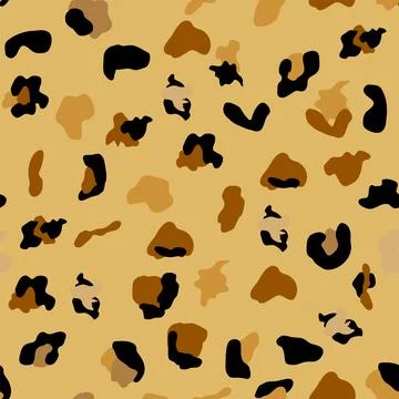 Seamless leopard print pattern. Fully seamless jaguar or cheetah skin patte.. 스톡 일러스트