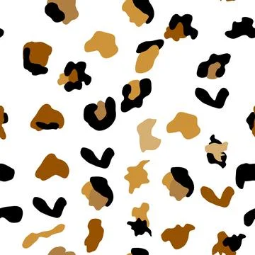 Seamless leopard print pattern. Fully seamless jaguar or cheetah skin pattern 스톡 일러스트