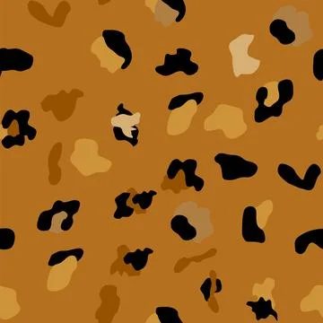 Seamless leopard print pattern. Fully seamless jaguar or cheetah skin pattern 스톡 일러스트