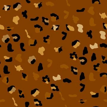 Seamless leopard print pattern. Fully seamless jaguar or cheetah skin pattern 스톡 일러스트