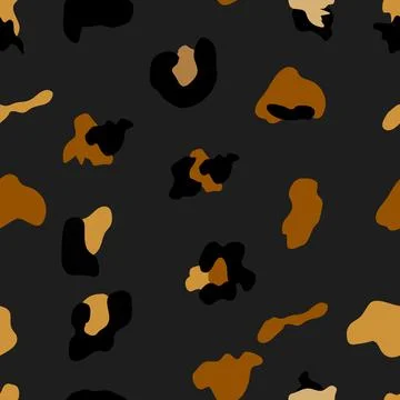 Seamless leopard print pattern. Fully seamless jaguar or cheetah skin pattern 스톡 일러스트