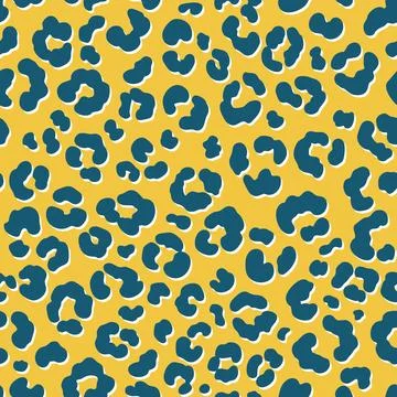Seamless leopard print. Vector animal skin texture background Illustrazione stock