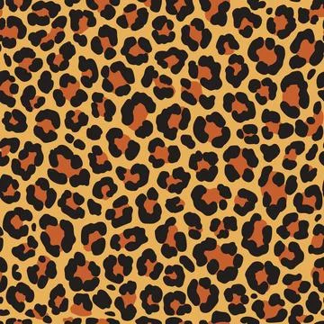 Seamless leopard print. Vector animal skin texture background Illustrazione stock