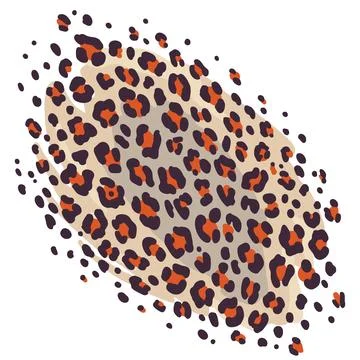 Seamless leopard print. Vector animal skin texture background Illustrazione stock