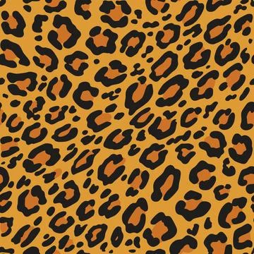 Seamless leopard print. Vector animal skin texture background. Illustrazione stock