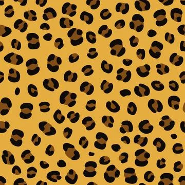 Seamless leopard print. Vector animal skin texture background 스톡 일러스트