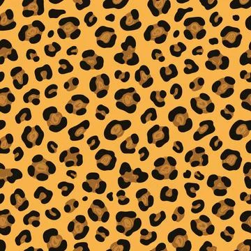 Seamless leopard print. Vector animal skin texture background Illustrazione stock