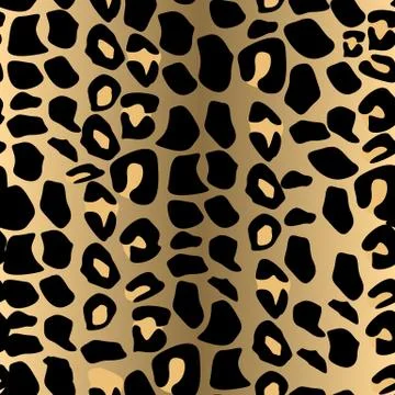 Seamless leopard skin pattern for cool background Stock Illustration