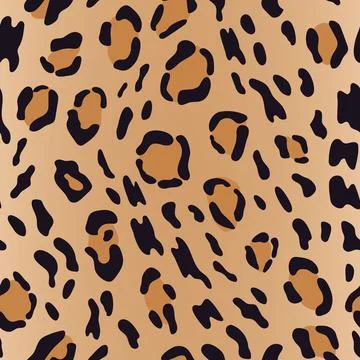 Seamless leopard skin pattern vetor Illustrazione stock