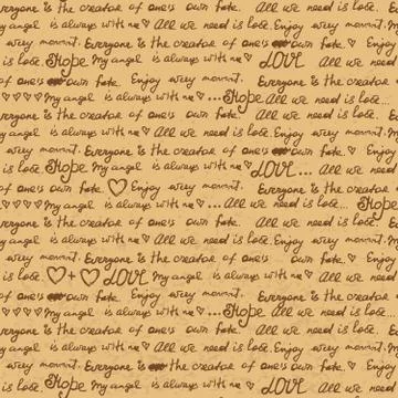 Seamless letter pattern Illustrazione stock