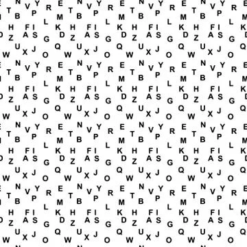 Seamless Letter Pattern Stock Illustration