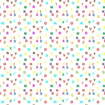 Seamless Letter Pattern Stock Illustration