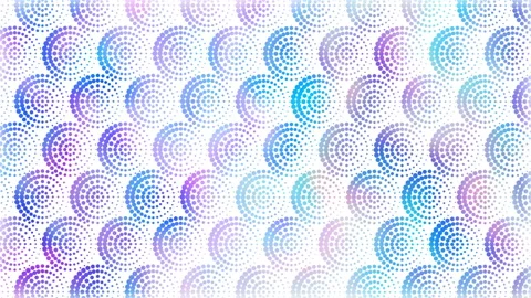 Seamless light background with circles, dots geometric pattern. Looped 4K motion Stock Footage 107065169