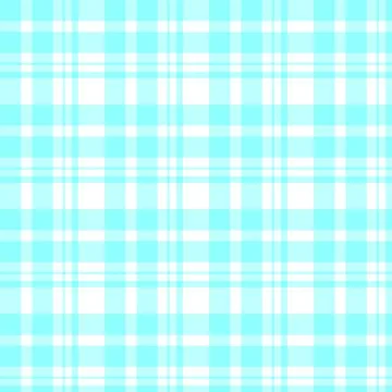 Seamless light blue and white checkered pattern fabric texture Stock Illustration
