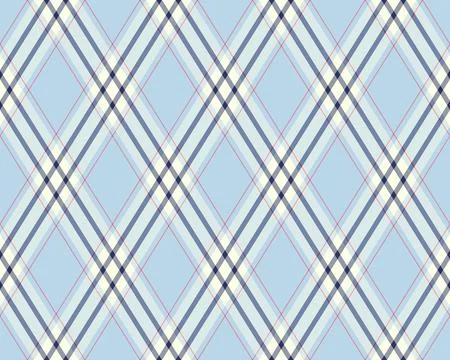 Seamless light blue diagonal plaid pattern, a versatile vector textile backgr 스톡 일러스트