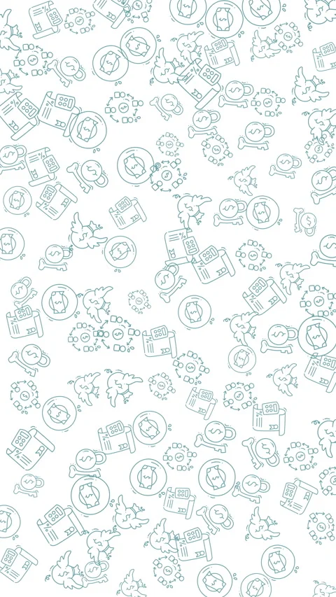 Seamless light blue dotted abstract geometric pattern on crisp white backgr.. Video stock 338378248