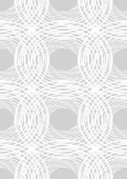 Seamless light contrasting background with uneven circle elements, white line Stock Illustration
