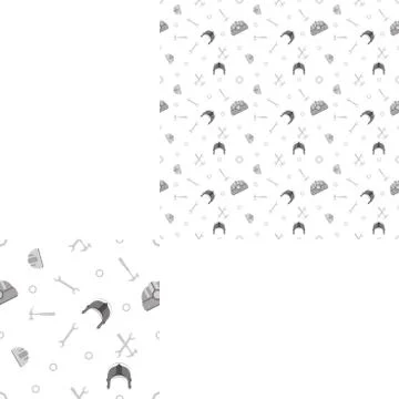 Seamless light gray pattern for Labor Day holiday with pattern unit. Stock Illustration