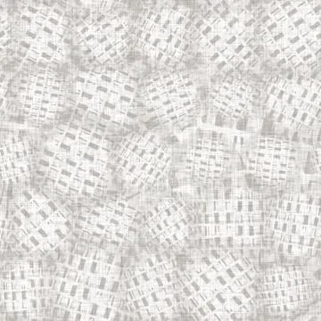 Seamless light grey woven collage linen texture background. Flax hemp fiber Stock Illustration