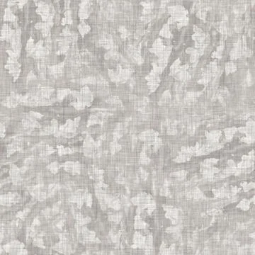 Seamless light grey woven collage linen texture background. Flax hemp fiber Stock Illustration