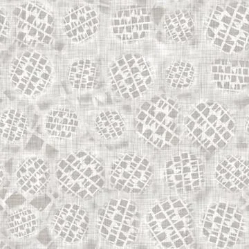 Seamless light grey woven collage linen texture background. Flax hemp fiber Stock Illustration