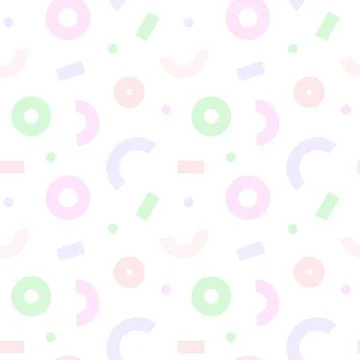 Seamless Light Pattern of Geometric Shapes and lines. Confetti pattern Ilustração Stock