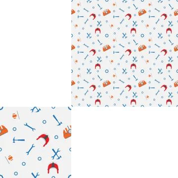 Seamless light pattern for Labor Day holiday with pattern unit Stock Illustration