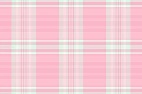 Seamless light pink plaid vector pattern featuring a delicate checkered texti Stockillustratie