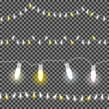 Seamless light strings Stock Illustration