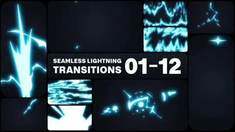 After Effects: Seamless Lightning Transitions for After Effects #243250963