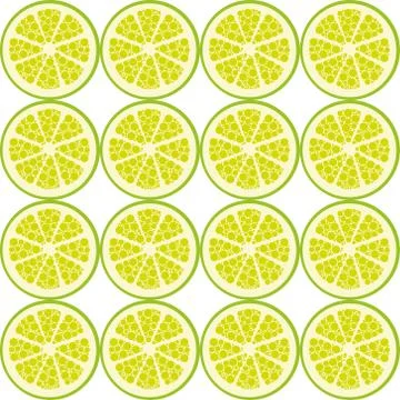 Seamless lime pattern Stock Illustration