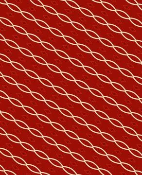Seamless line-art background in bisque, rust, deep brick, maroon wine linework w Stock Illustration