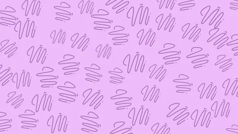 Seamless line art patternpastel pink 2 Stock Footage 329531401