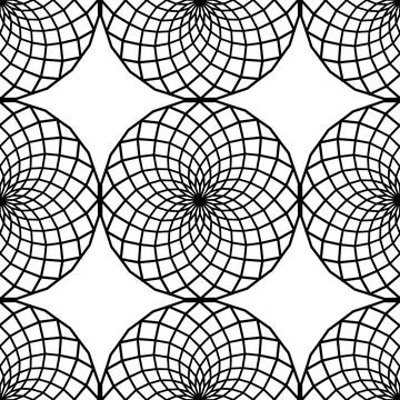 Seamless line Geometric Vector Pattern illustration. White and black Stock Illustration
