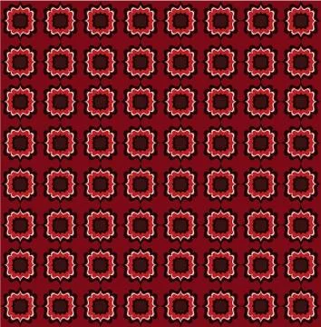 Seamless line pattern. Abstract floral ornament. Geometric texture Stock Illustration