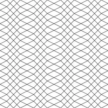 Seamless linear abstract pattern with wavy style in black and white texture. Stock Illustration