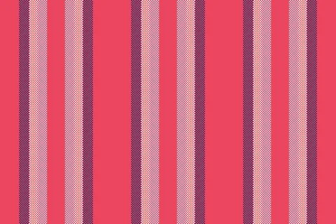 A seamless linear fabric pattern shows slender stripe divisions and a flat gr Stock Illustration
