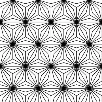 Seamless linear hexagonal pattern. triangular structure. Illustrazione stock