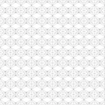Seamless linear pattern with crossing lines, polygons. Abstract geometric pat 스톡 일러스트