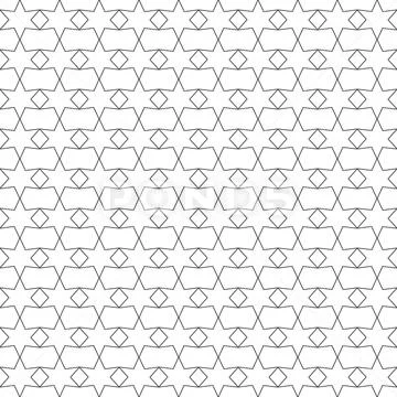 Seamless linear pattern of custom shapes for texture, textiles, packaging, an Illustrazione stock