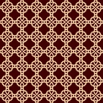 Seamless linear pattern with elegant curved lines and scrolls ornamental wall Stock Illustration