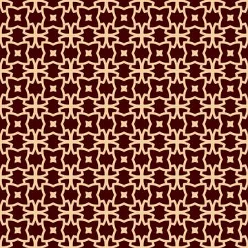 Seamless linear pattern with elegant curved lines and scrolls ornamental wall Illustrazione stock