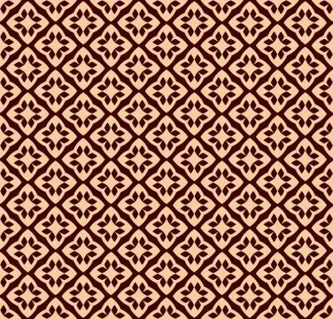 Seamless linear pattern with elegant curved lines and scrolls ornamental wall Illustrazione stock